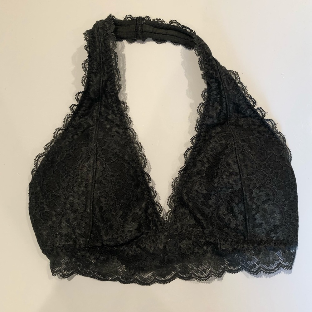 Gilly Hicks Dark Green Lace Bralette